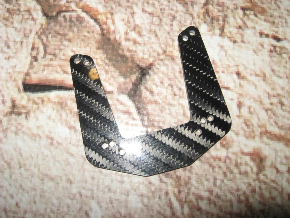 VINTAGE TEAM ASSOCIATED RARE B2 FYBER-LITE GRAPHITE FRONT SHOCK TOWER RC AE - Image 1 of 1