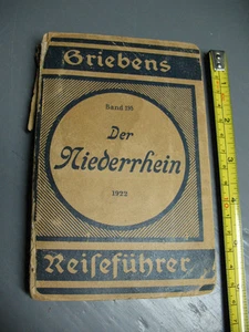 DER NIEDERRHEIN / GRIEBENS REISEFUHRER BERLIN 1922 MAPS OF CITIES & ADVERTS. - Picture 1 of 12