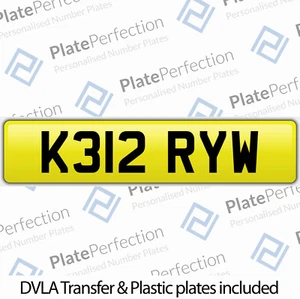 K312 RYW 1992 K KERRY GESCHÄTZTES PRIVATES NUMMERNSCHILD DVLA ZULASSUNG - Bild 1 von 1