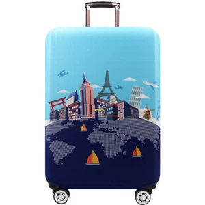 Flower Print Elastic Dust Proof Travel Suitcase Luggage Protective Cover Case L - Picture 1 of 12