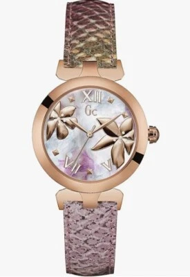 Reloj para mujer Guess Collection flor dama-Belle correa de cuero genuino Y22002L3 Foto 1 de 4