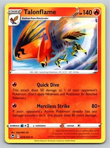 Tarjeta Pokémon Tempestad Plateada Rara Talonflame 029/195 - Casi Nueva - Imagen 1 de 2