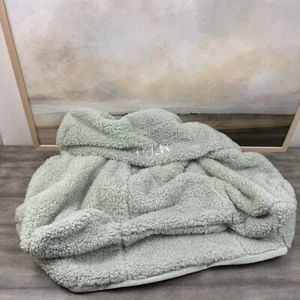 Pottery Barn Kids Anywhere Chair Sage Cozy Sherpa Slipcover Only Monogrammed - Picture 1 of 11