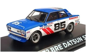 Greenlight 1/43 Scale 86345 - 1972 Bre Datsun 510 #85 Bobby Allison - Blue/White - Picture 1 of 5