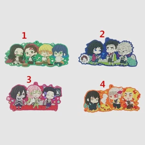 Portachiavi in gomma Demon Slayer Kimetsu no Yaiba portachiavi corsa cinghie cosplay - Foto 1 di 5