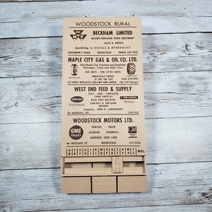Woodstock Rural Ontario Advertising Pop Up Address Book Holder Vintage - Picture 1 of 9