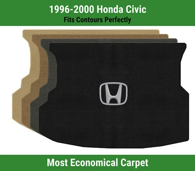 Alfombra de cubierta Lloyd Velourtex para Honda Civic '96-00 con Honda H plateada sobre negra Foto 1 de 4