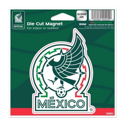 WinCraft Mexico National Team Crest Die-Cut 4.5 x 6 Magnet Cover