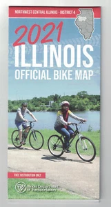 Illinois offizielle Fahrradkarte 2021 Distrikt 4 - Nordwest Central Illinois - Bild 1 von 3