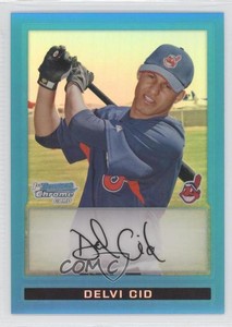 2009 Bowman Chrome Prospects Blue Refractor /150 Delvi Cid #BCP174