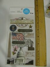 Recollections Dimensional Stickers WASHINGTON DC 12 Pieces NIP
