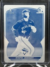 2023 Bowman Chrome Prospects Cyan Printing Plate Yhoangel Aponte 1/1 Blue Jays