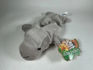 Bean Sprouts Plush Manatee Beanie Grey Tee 8” With Tag Great American Fun Corp - Picture 1 of 13