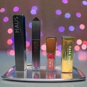 New HAUS Laboratories La Luce Lip Glaze CasaGaga Maraschino + HAUS Le Riot Gloss - Picture 1 of 7