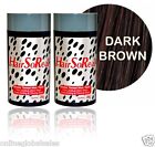 2 x HSR, HairSoReal Hair Building Fibers Net Wt. 28g Dark Brown / NEW! & FRESH!