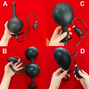 4 Styles Inflatable Dildo Anal Expandable Butt Plug Prostate Stimulate Sex Toys - Picture 1 of 67