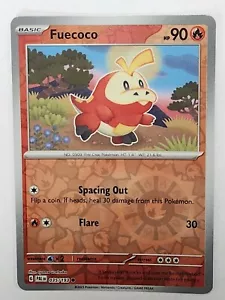 Pokemon TCG - Fuecoco Reverse Holo - 035/193 Scarlet & Violet: Paldea Evolved - Picture 1 of 2
