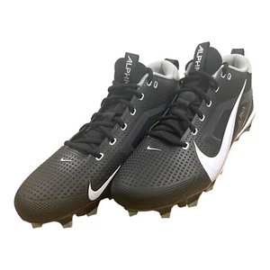 Nike Alpha Menace 4 Varsity Football Cleats Black White FN0027-001 Men's Sz 13 - Picture 1 of 10