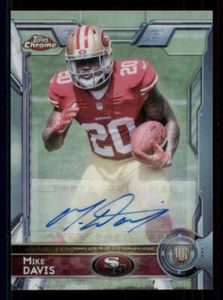 2015 Topps Chrome Mini Rookie AUTO Refractors #139 Mike Davis - Picture 1 of 2