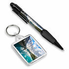 Pen & Keyring (Rectangle) - Moraine Lake Mountain Canada  #3484
