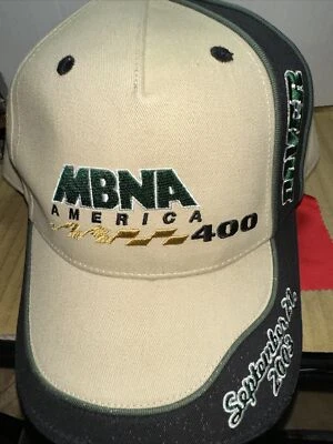 Vintage 2003 MBNA 400 Dover Speedway Cap Hat Beige Nascar American Needle - Image 1 of 4
