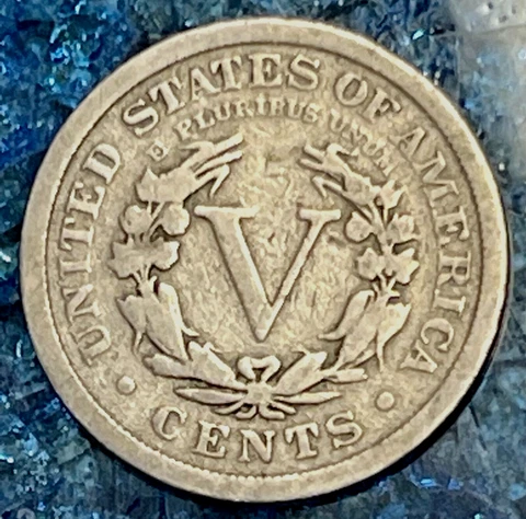 1906 Liberty Head V Nickel 5 Cent Piece- VG Details Cover