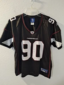 Reebok On Field Arizona Cardinals Darnell Dockett #90 Women's Black Jersey XL - Picture 1 of 11