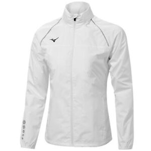 Mizuno Unisex OSAKA Windbreaker Jacket - White - Brand New