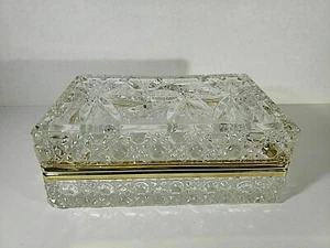Vintage Baccarat Style Crystal Jewelry Box/Caskets (Two Versions) - Picture 1 of 9