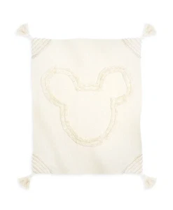 Mickey Mouse Icon Tufted Throw blanket cream new with tags - Picture 1 of 5