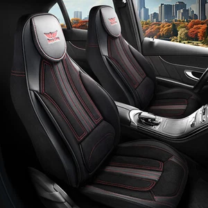 Fundas de asiento de coche adecuadas para Toyota Verso en negro rojo piloto 9.1 - Imagen 1 de 9