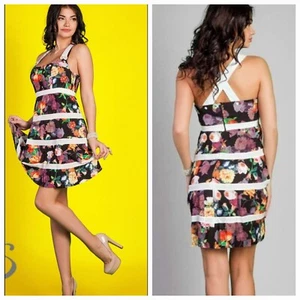 SUMMER FASHION FLOWERS WOMEN DRESS - Picture 1 of 7