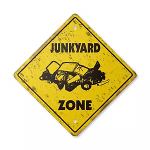 Junkyard Vintage Crossing Sign Xing Plastic Rustic junk yard cars truck sanford - Picture 1 of 4