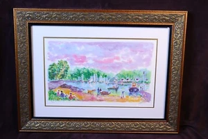 Jean Claude Picot A Bellevue Serio Lithographie signiert & nummeriert limitierte Auflage - Bild 1 von 12
