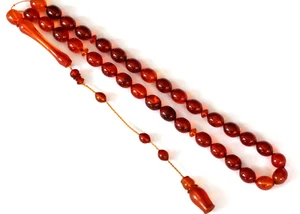 Ausverkauf! 29g echte alte deutsche Faturan 33 Perlen Misbaha Tasbih Rosenkranz 12mm - Bild 1 von 5
