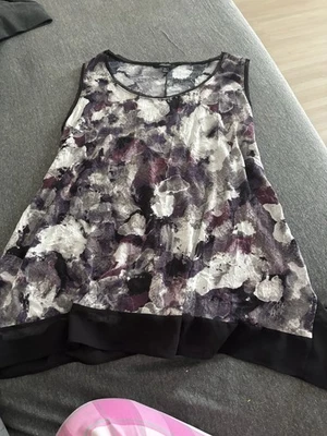 Женский базовый фиолетовый топ Simply Vera Vera Wang миниатюрного размера большой майка с широкой юбкой - Изображение 1 из 3