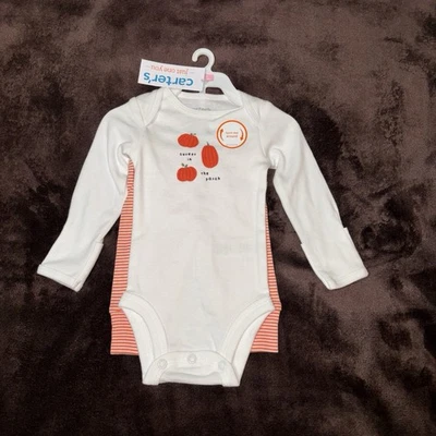 Baby’s Carter’s 2 piezas Traje de Calabaza Naranja Talla Recién Nacido Nuevo con Etiquetas Foto 1 de 4
