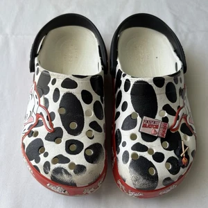 CROCS Fun Lab Unisex 101 Dalmatians Clog kids C13 Puppy Shoes - Picture 1 of 9