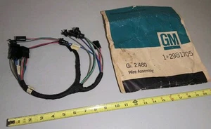 NOS 62 63 Chevy pickup truck instrument cluster panel wiring harness gauges tach - Picture 1 of 21