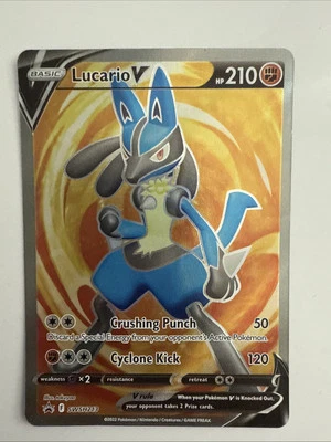 Lucario V SWSH213 SWSH: Sword & Shield Promo Cards Holo - Image 1 of 2