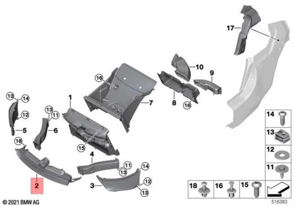 正品宝马 I I8 I12 Coupe 气管前底 51747350986 — 第 1/1 张图片