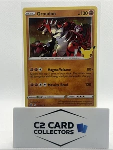 Groudon - 017/025 - Pokemon TCG Celebrations (2021) - LP - Holo Rare (A) - Picture 1 of 2