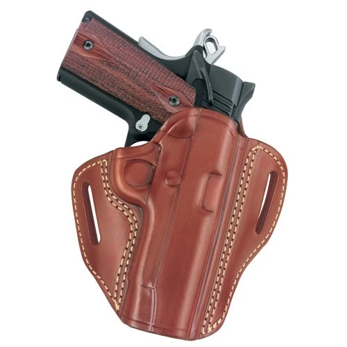 Open Top Two Slot Holster - Colt Defender, Chestnut Brown, Right Hand - Image 1 of 1