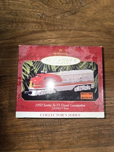 Hallmark Keepsake 1997 Lionel Train 1950 Santa Fe F3 locomotora diésel adorno - Imagen 1 de 3