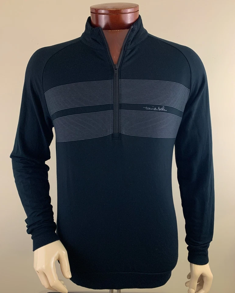 TRAVIS MATHEW Men's Keep It Reel 1/2 Zip Pullover Sweater Size M - Image 1 of 4