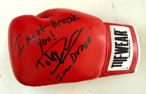 Dolph Lundgren "I MUST BREAK YOU" "DRAGO" Autographed Tuf Wear Glove ASI Proof - Picture 1 of 2