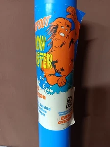 NWT VTG 1996 Big Foot Snow Monster blue Roll Up Toboggan Sled 18" x 48" Emsco - Picture 1 of 8