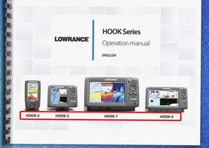 LOWRANCE HOOK-4 HOOK-5 HOOK-7 HOOK-9 Sonar User Manual Operation Instructions - Picture 1 of 5