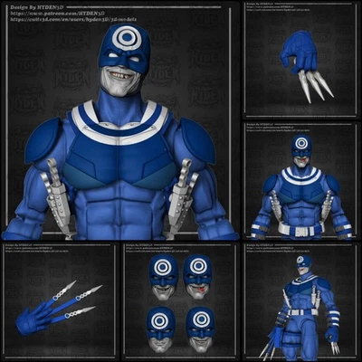 1/12 Bullseye Head and Armor UNPAINTED - Image 1 of 4