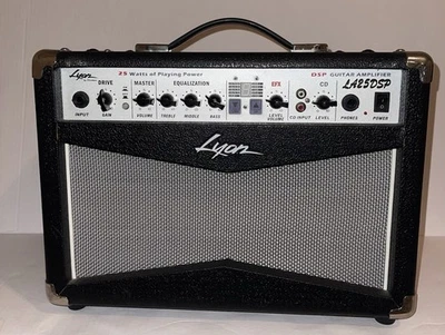 Amplificador de guitarra Lyon LA25DSP amplificador de 25 vatios (probado) ¡ENVÍO RÁPIDO! Foto 1 de 4